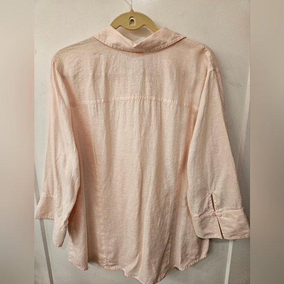 NWT - Linen Old Navy Pink Button Down Shirt - Size XXL - Picture 9 of 10